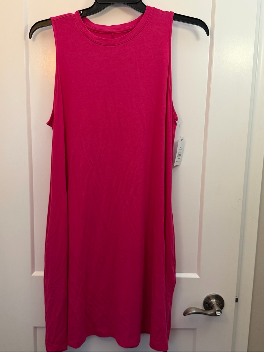 XL Sleeveless Hot Pink Dress